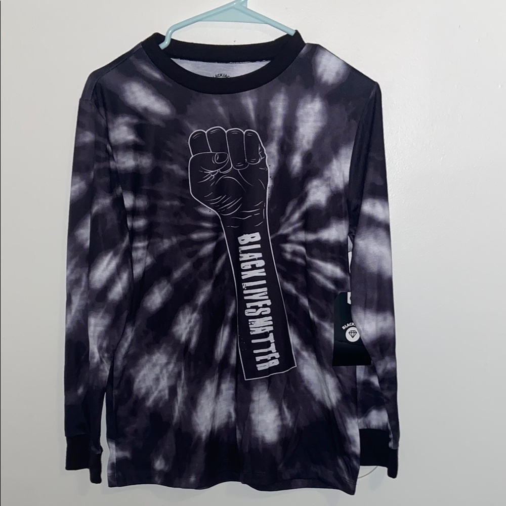 Black Lives Matter Tie-Dye Long Sleeve Shirt